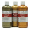 Metallic Acrylic Paint, 16 oz, Set of 5