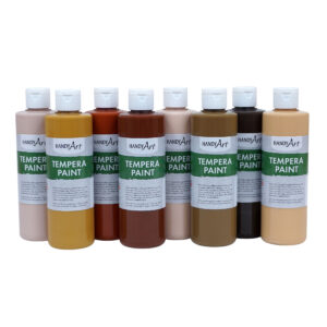 Tempera Paint, Multicultural, 8 oz, Set of 8