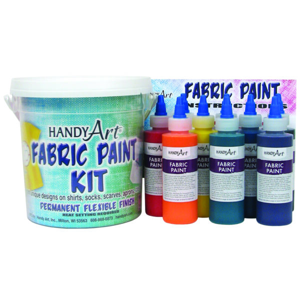 Fabric Paint Kit, Regular Colors, 4 oz. Bottles, 9 Count