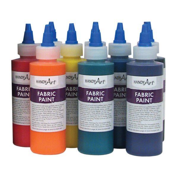 Fabric Paint Kit, Regular Colors, 4 oz. Bottles, 9 Count