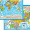 World-USA Laminated Notebook Maps, 12 Count