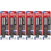 Rollerball Pen, Needle Point (0.5mm), Blue Ink, 2 Per Pack, 6 Packs