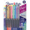 Flair Felt Tip Pens, Medium Point (0.7mm), Metallic City Lights, 16 Count