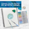 Permanent Markers, Ultra Fine Point, Mystic Gem Colors, 24 Count