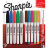 Fine and Ultra Fine Permanent Markers, Assorted, Pack of 10