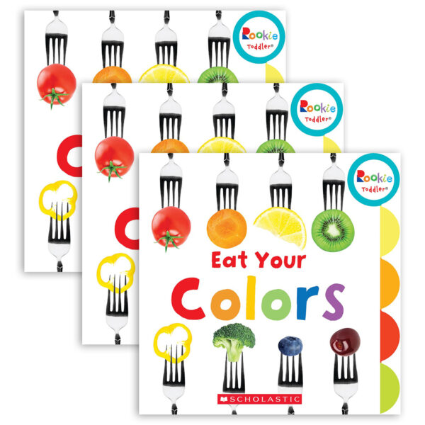 Rookie Toddler Board Book, Eat Your Colors, Pack of 3