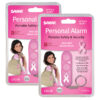 Personal Alarm - Pink (Supports NBCF), Pack of 2