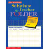 Substitute Teacher Folder, Pack of 10