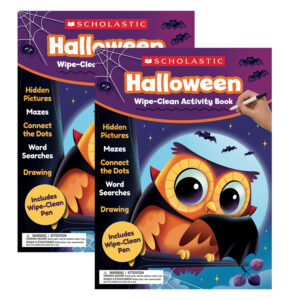 Halloween Wipe-Clean Activity Book, Pack of 2