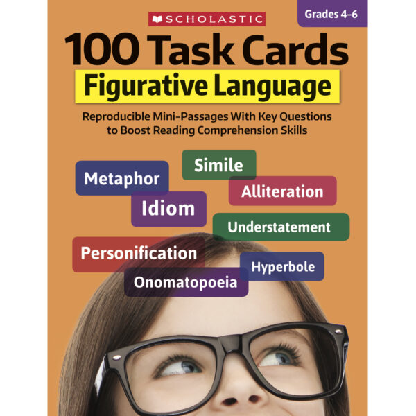 100 Task Cards: Figurative Language Activity Book, Pack of 2