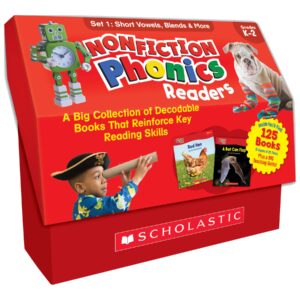 Nonfiction Phonics Readers: Short Vowels, Blends & More, Multiple-Copy Set, 125 Books