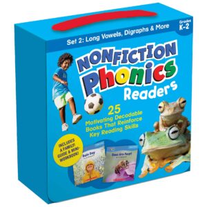 Nonfiction Phonics Readers: Long Vowels, Digraphs & More, Single-Copy Set, 25 Books