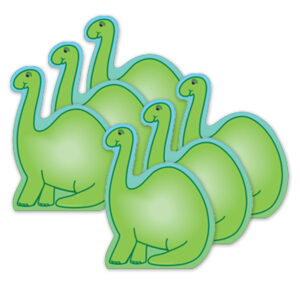 Creative Shapes Notepad, Dinosaur, Large, Pack of 6