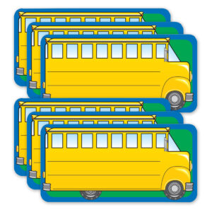 School Bus Nametags, 36 Per Pack, 6 Packs