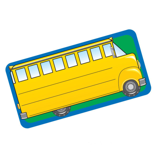 School Bus Nametags, 36 Per Pack, 6 Packs