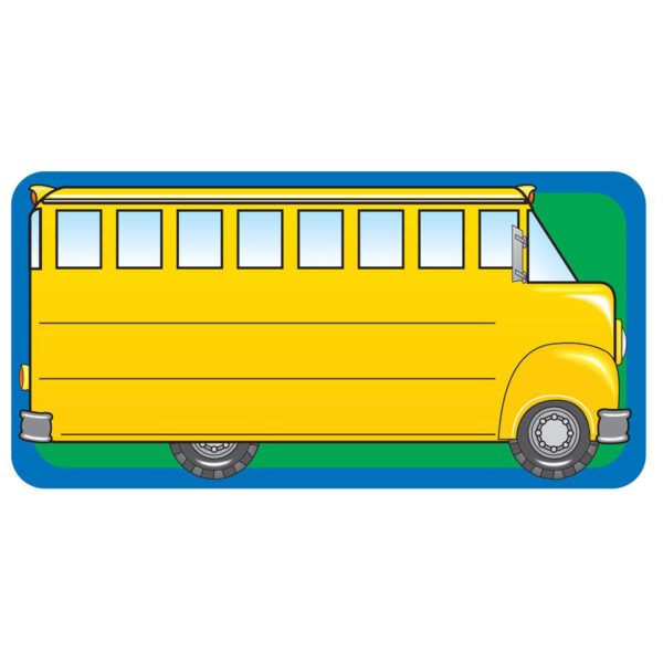 School Bus Nametags, 36 Per Pack, 6 Packs