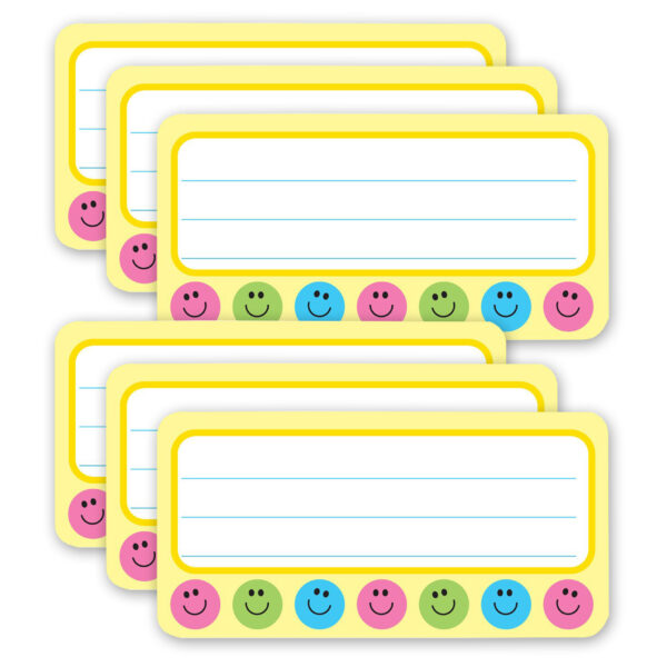 Smile Nametags, 36 Per Pack, 6 Packs