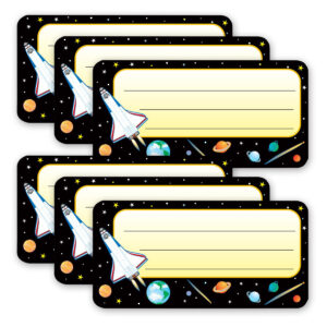 Space Nametags, 36 Per Pack, 6 Packs