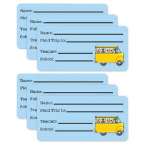 Field Trip Nametags, 36 Per Pack, 6 Packs