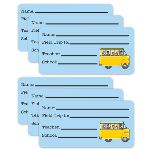 Field Trip Nametags, 36 Per Pack, 6 Packs