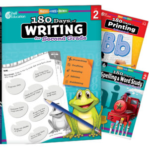 180 Days Writing, Spelling, & Printing Grade 2: 3-Book Set