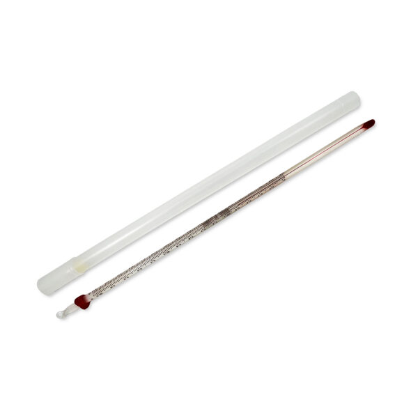 Lab Thermometer, Red Liquid, -20-110C-0-230F, Partial, Pack of 12