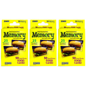 Photographic Memory Matching Game, Food, Pack of 3