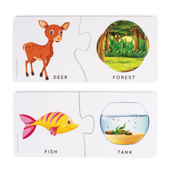 Animal Home and Habitat Matching Puzzle