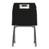 Standard Chair Pocket Classroom Storage Organizer - 14 inch, Black