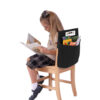 Medium Chair Pocket Classroom Storage Organizer - 15 inch, Black