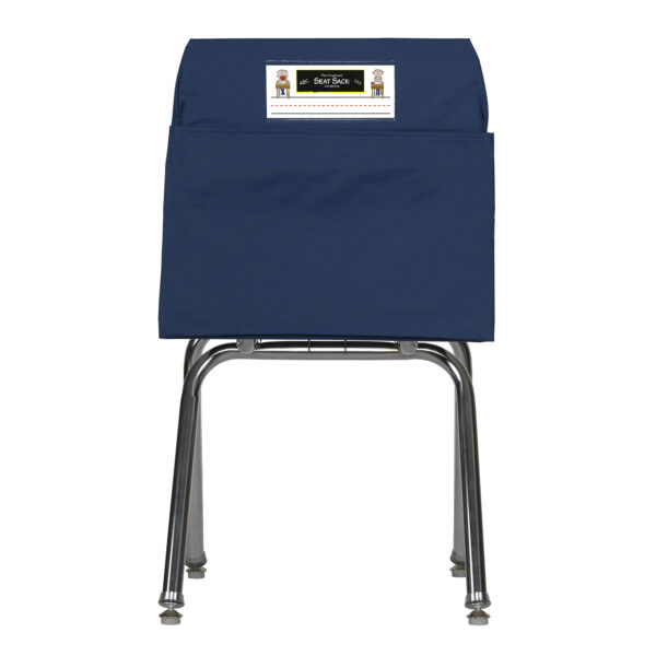 Medium Chair Pocket Classroom Storage Organizer - 15 inch, Blue