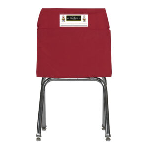 Large Chair Pocket Classroom Storage Organizer - 17 inch, Red