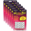 StikkiWAX Adhesive Bars-Sticks, 6 Per Pack, 6 Packs