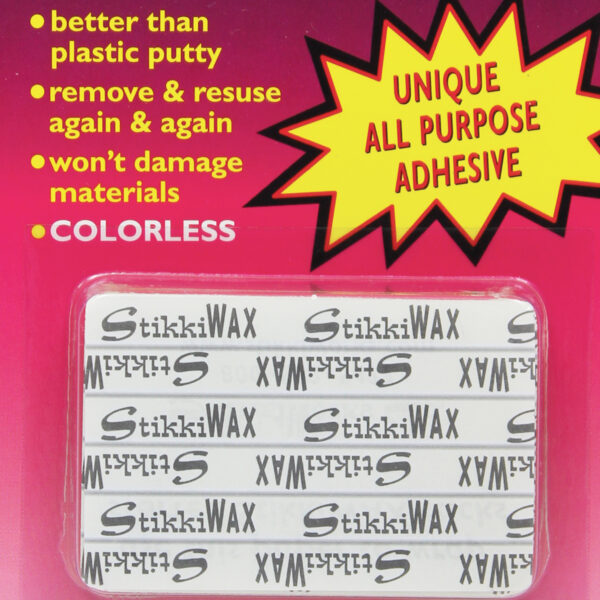 StikkiWAX Adhesive Bars-Sticks, 6 Per Pack, 6 Packs