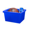 4 Gallon Classroom Storage Bin, Blue, Pack of 3