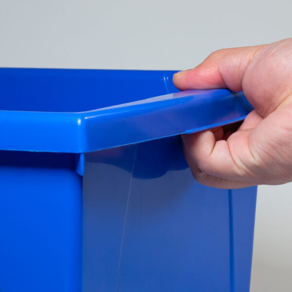 4 Gallon Classroom Storage Bin, Blue, Pack of 3