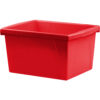 4 Gallon Classroom Storage Bin, Red, Pack of 3