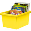 4 Gallon Classroom Storage Bin, Yellow, Pack of 3