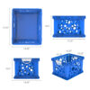 Premium File Crate with Handles, Classroom Blue