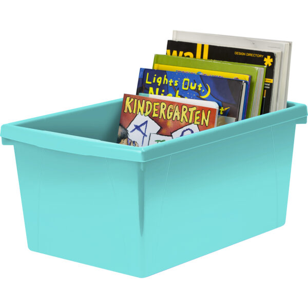 Medium Classroom Storage Bin, Teal, Pack of 2