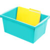 Medium Classroom Storage Bin, Teal, Pack of 2