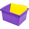 4 Gallon Classroom Storage Bin, Purple, Pack of 3