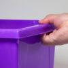 4 Gallon Classroom Storage Bin, Purple, Pack of 3