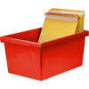 Medium Classroom Storage Bin, Red, Pack of 2