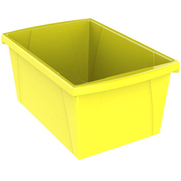 Medium Classroom Storage Bin, Yellow