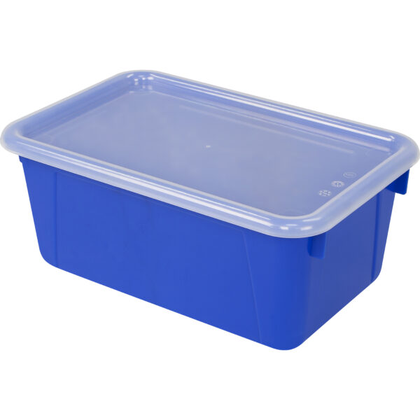 Small Cubby Bin, with Cover, Classroom Blue, Pack of 2