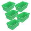 Small Cubby Bin, Green, Pack of 5