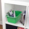 Small Cubby Bin, Green, Pack of 5