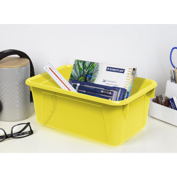 Small Cubby Bin, Yellow, Pack of 5