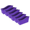 Large Book Bin, Purple, Pack of 6